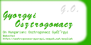 gyorgyi osztrogonacz business card